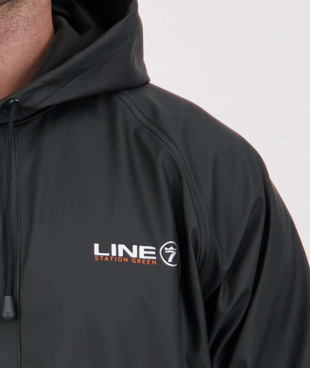 Line 7 Men's Station Green Waterproof Jacket V2 - Image 7