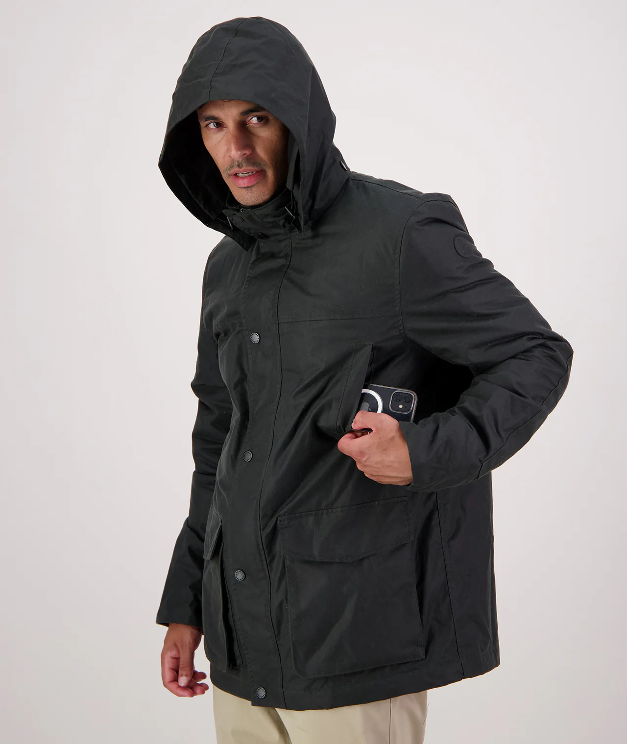 Men's Evans Flat V2 Oilskin Jacket - Image 11