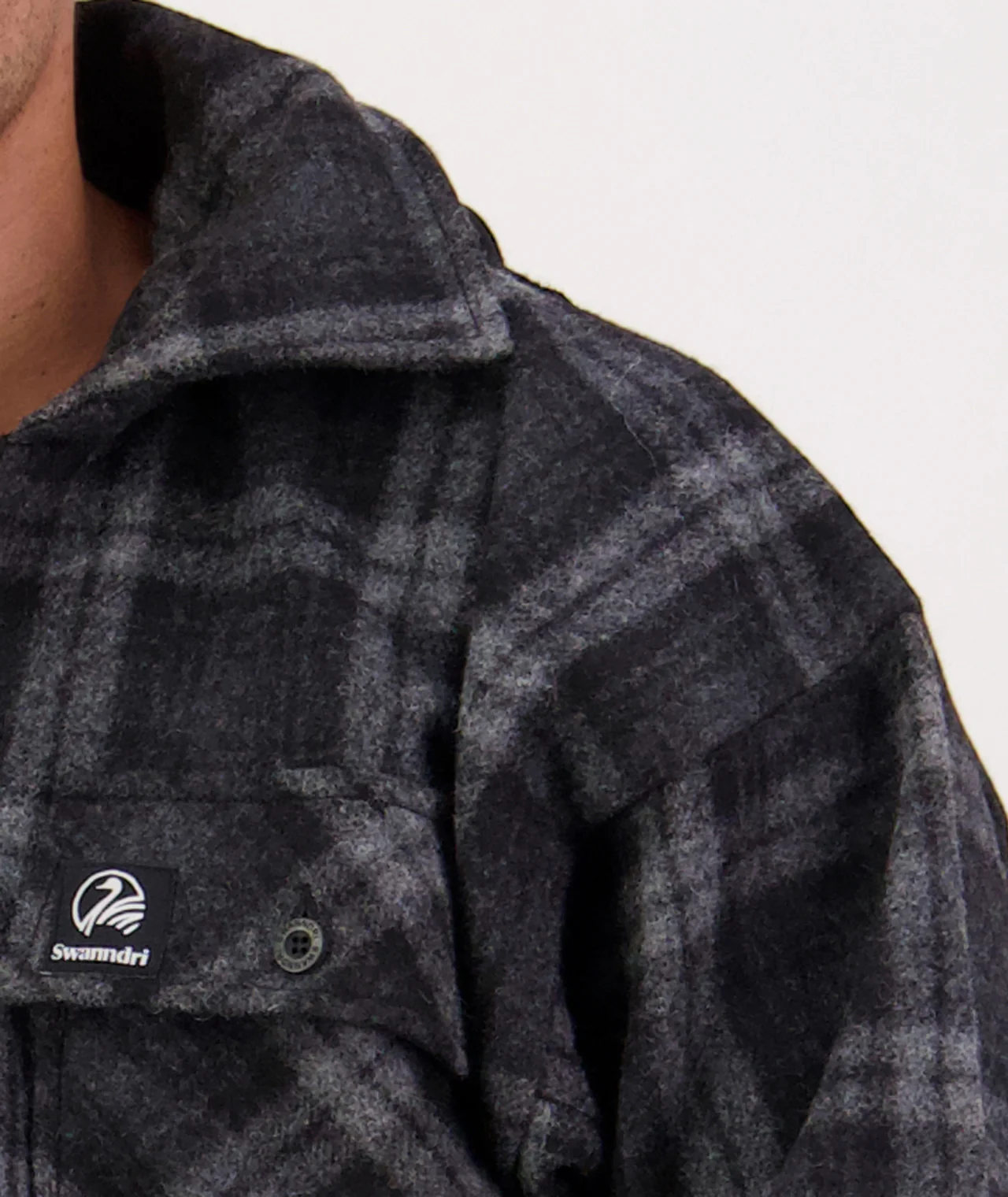 Men's Mosgiel Wool Bushshirt with Zip-up Front - Image 7
