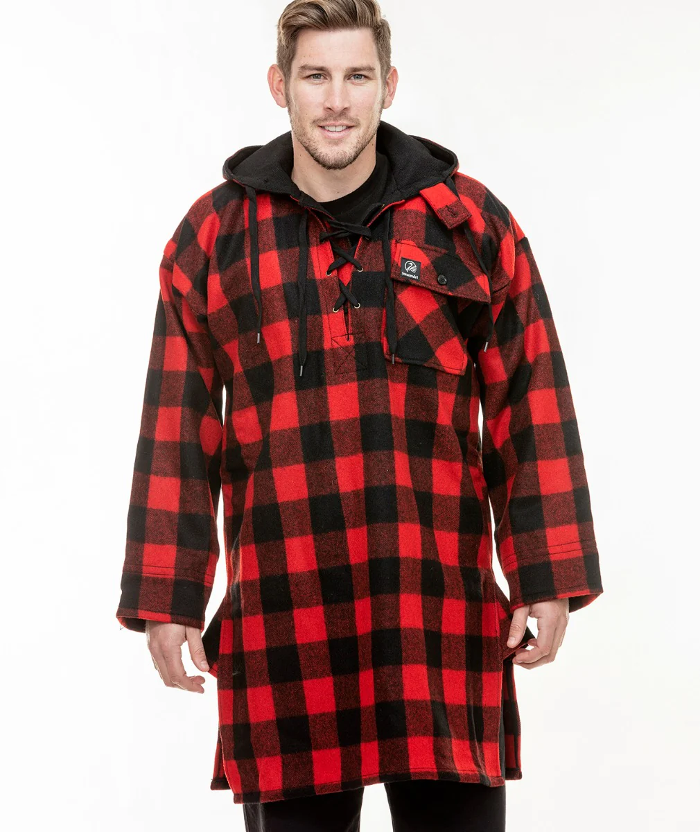 Men's Original Wool Bushshirt with Lace-up front