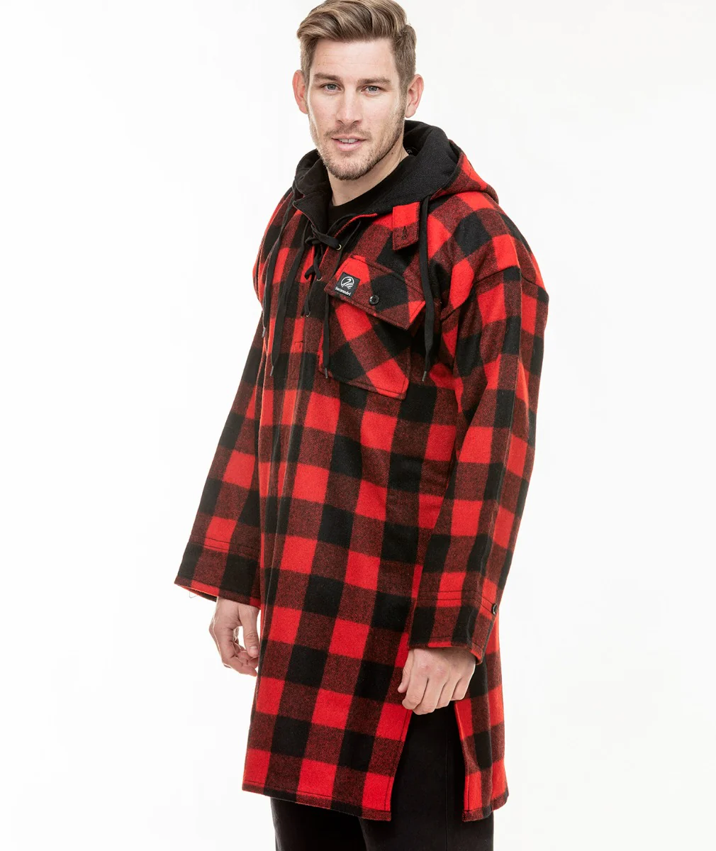 Men's Original Wool Bushshirt with Lace-up front - Image 3