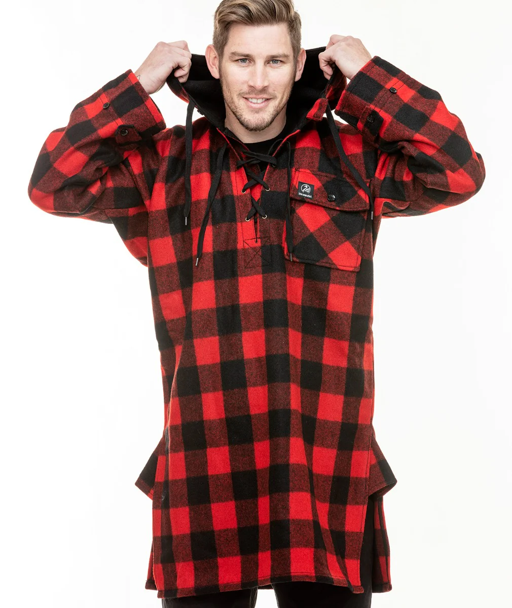 Men's Original Wool Bushshirt with Lace-up front - Image 4