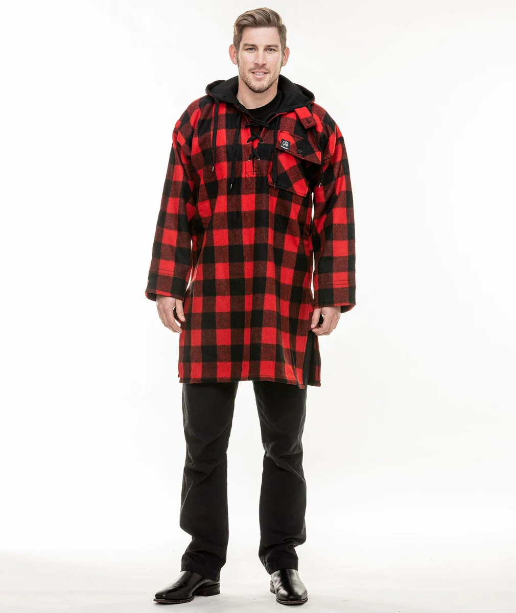 Men's Original Wool Bushshirt with Lace-up front - Image 7