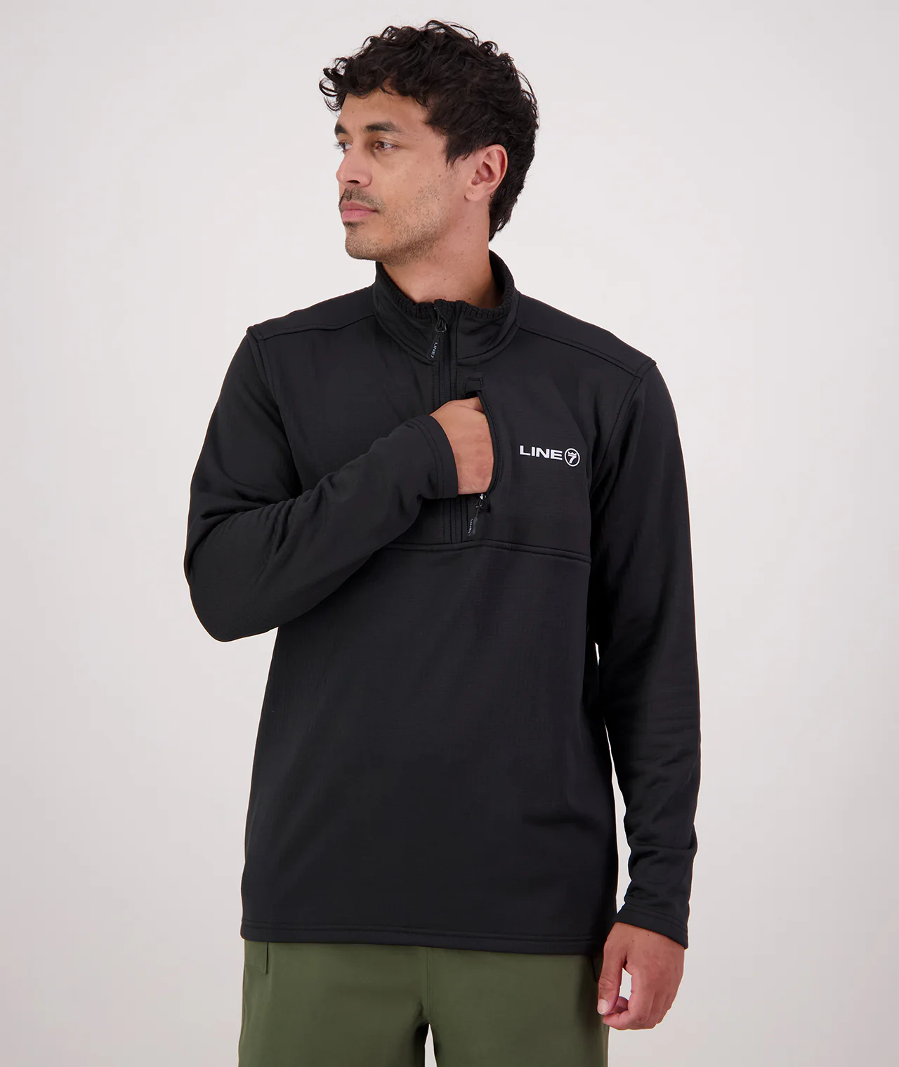Line 7 Men's Storm Grid Back Fleece Top - Image 3
