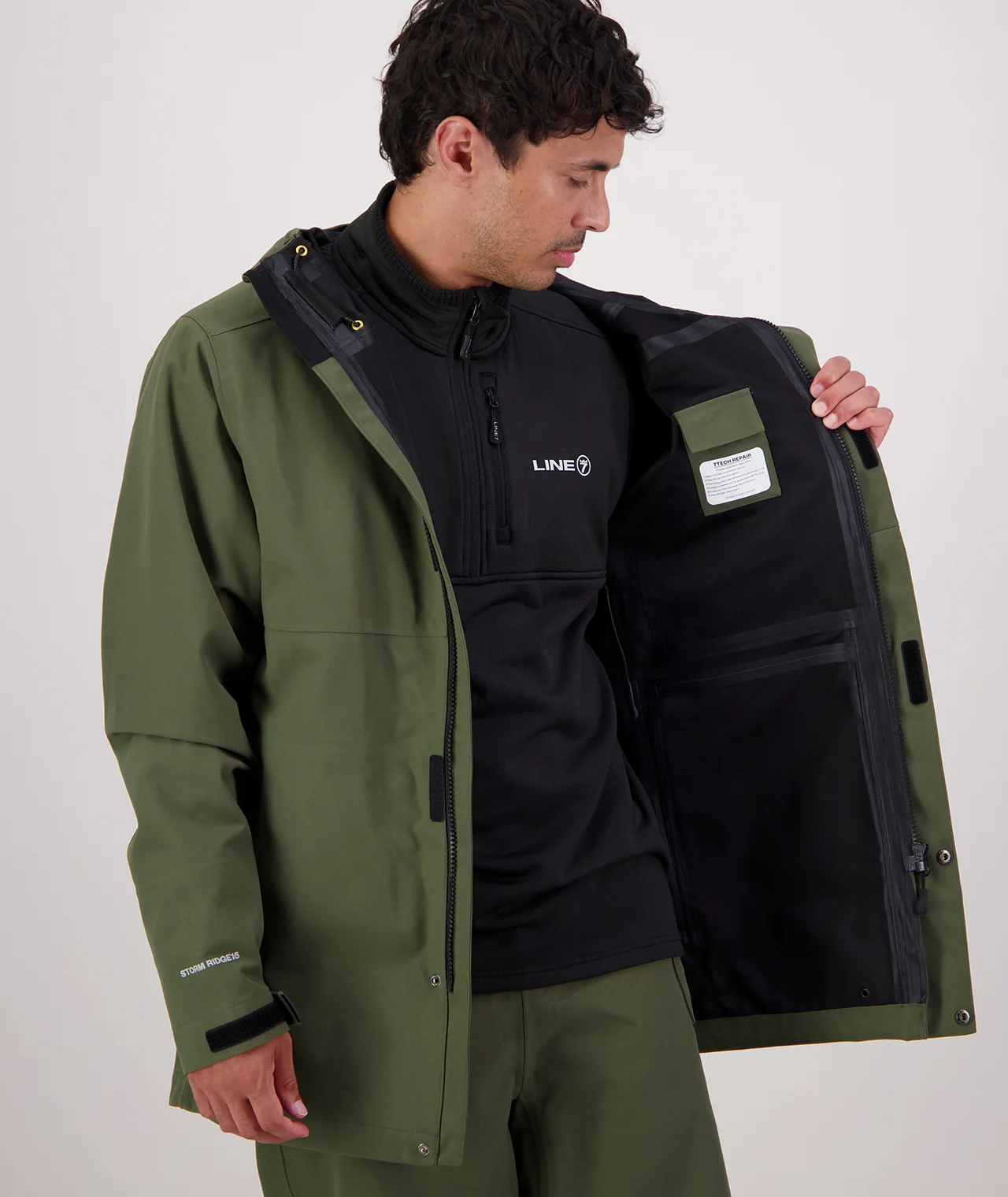 Line 7 Men's Storm Ridge15 V2 Waterproof 3 Layer Jacket - Image 4