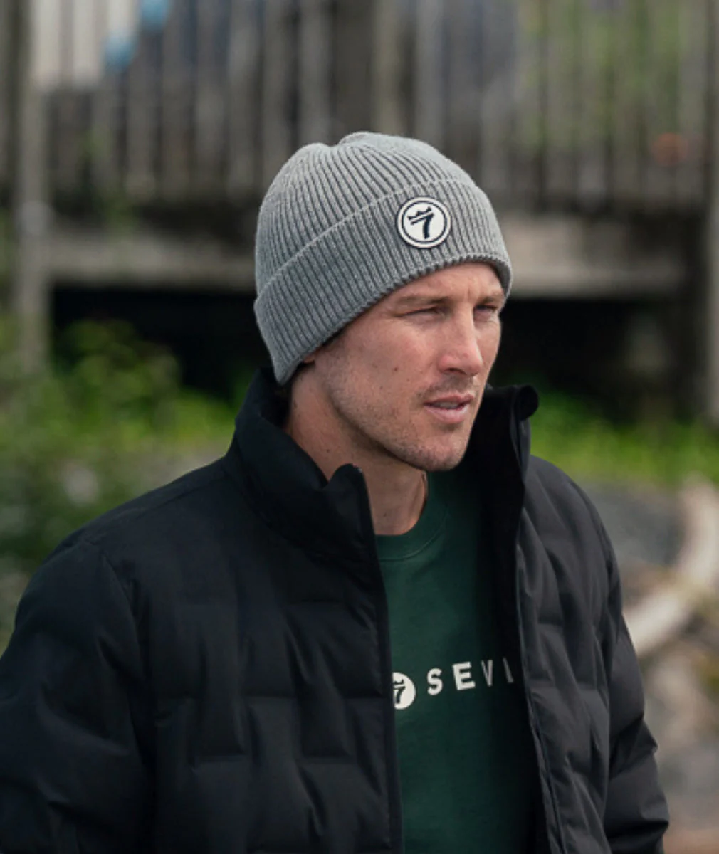 Line 7 Unisex Logo Fisherman Knit Beanie - Image 2