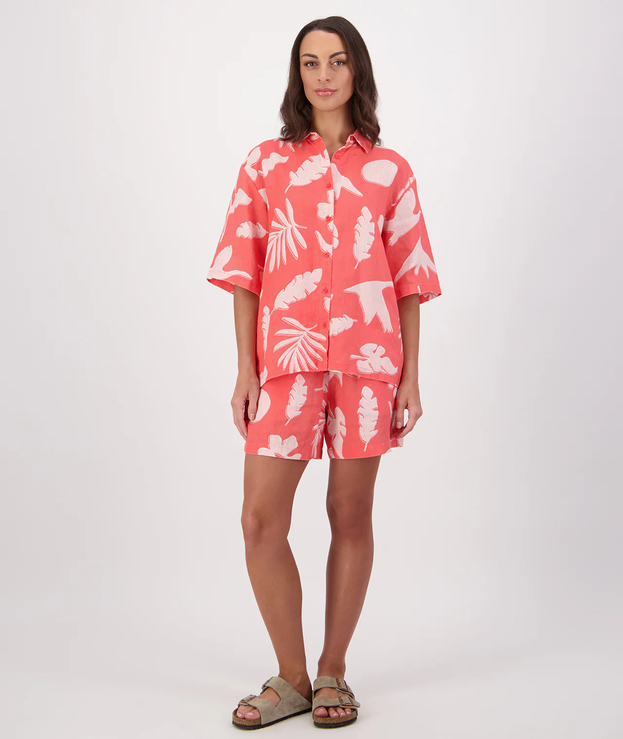 Women's Leafage Linen Short - Image 4